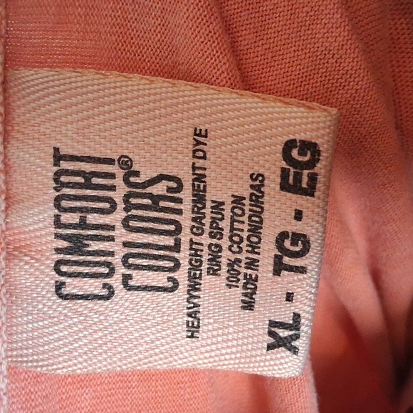 Comfort Colors Coral Long Sleeve Shirt XL - Picture 3 of 4